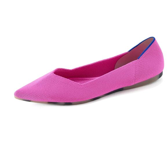 NIB Rothy\'s The Point Dragonfruit Women\'s Pointed Toe Slip-On Ballet Flats - 9